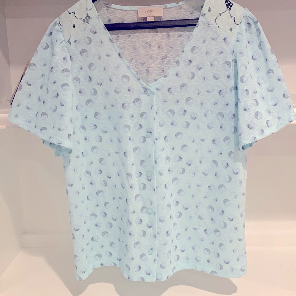 Loft blue blouse #15